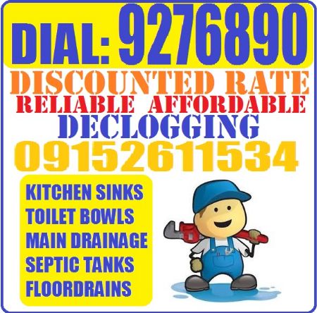 Plumbing Declogging Affordable Services Tubero Electrician