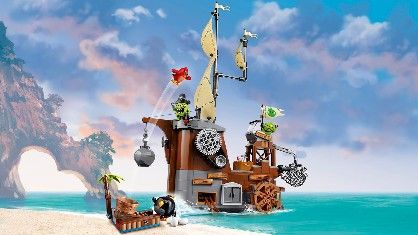 angry birds lego pirate ship